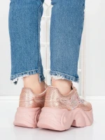 Pantofi Sport Dama cu Platforma 5WL112 PINK | MEI