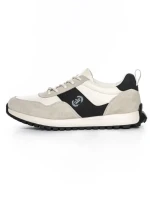 Pantofi Sport Barbati din piele naturala 5309 WHITE-BLACK | ADVANCER