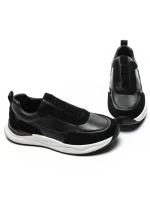 Pantofi Sport Barbati din piele naturala 12-182 BLACK | ADVANCER