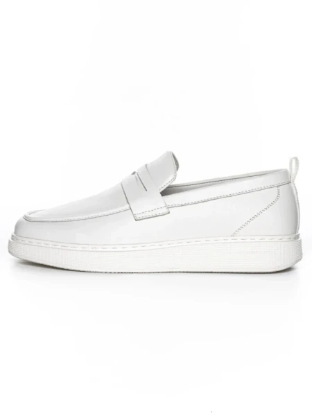 Pantofi Casual Barbati din piele naturala 12-187 WHITE | ADVANCER