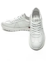 Pantofi Sport Barbati din piele naturala 12-186 WHITE | ADVANCER