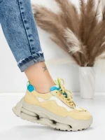 Pantofi Sport Dama din piele naturala 36853-1 GREEN | ADVANCER