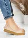 Balerini Dama din piele naturala N3301 CREAM | ADVANCER