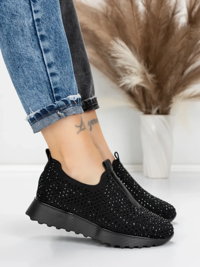 Sneakers Dama 5H67 BLACK | MEI