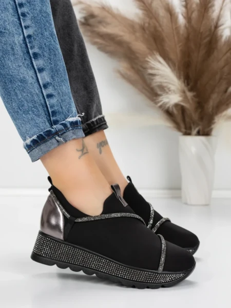 Sneakers Dama 5H62 BLACK | MEI