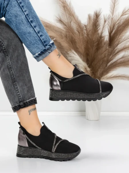 Sneakers Dama 5H62 BLACK | MEI