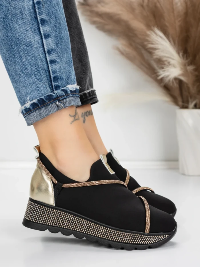 Sneakers Dama 5H62 BLACK | MEI