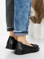 Balerini Dama din piele naturala 6651 BLACK | ADVANCER