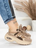 Pantofi Sport Dama din piele naturala HY2122 APRICOT | FRANCO GERARDO