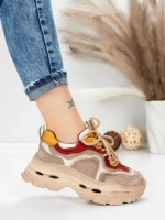 Pantofi Sport Dama din piele naturala HY2926-1 RED | FRANCO GERARDO