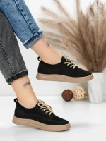 Pantofi Sport Dama din piele naturala 2535 BLACK | FRANCO GERARDO