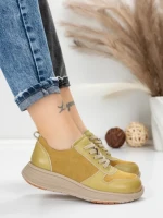 Pantofi Sport Dama din piele naturala 16-2 GREEN | FRANCO GERARDO