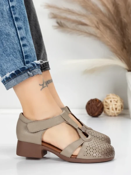 Sandale Dama din piele naturala 1171 GREY | FORMATIONE