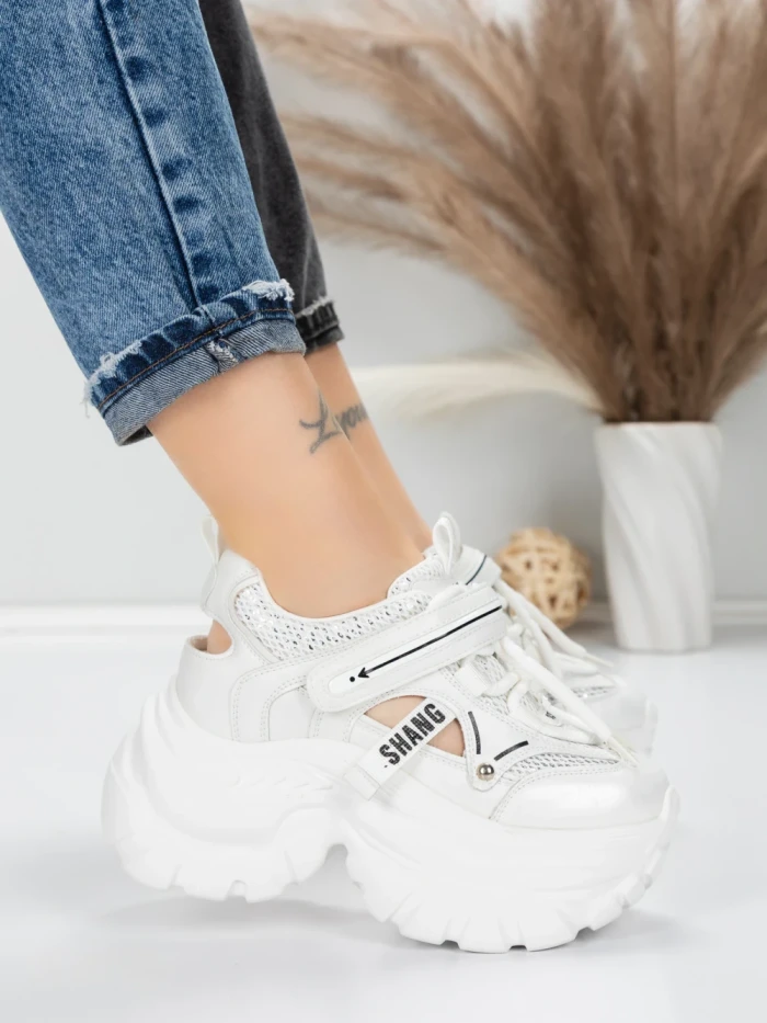 Pantofi Sport Dama cu Platforma 0897-27 GREY | MEI