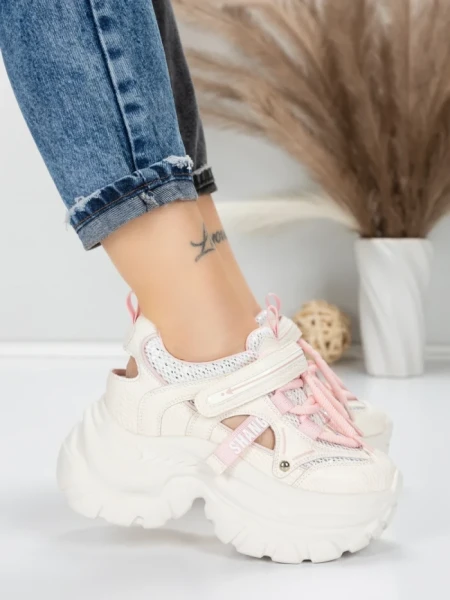 Pantofi Sport Dama cu Platforma 0897-27 PINK | MEI