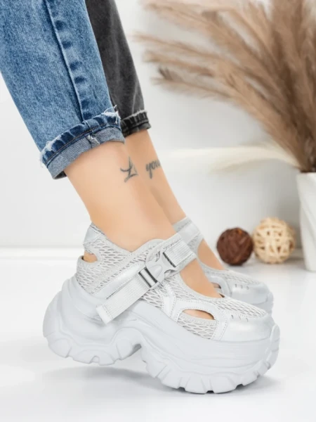 Pantofi Sport Dama cu Platforma 0897-15 GREY | MEI