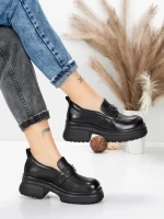 Pantofi Casual Dama din piele naturala 10828 BLACK | FORMATIONE