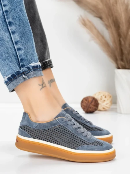 Pantofi Sport Dama din piele naturala 2501-1 GREY | ADVANCER