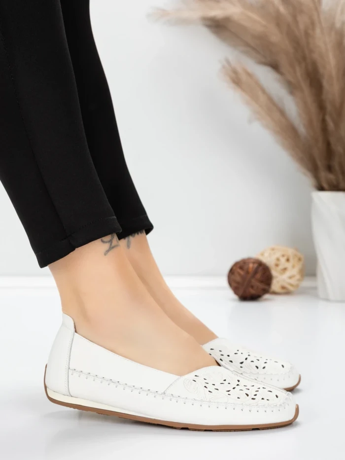 Balerini Dama din piele naturala 5001-1 CREAM | FORMATIONE