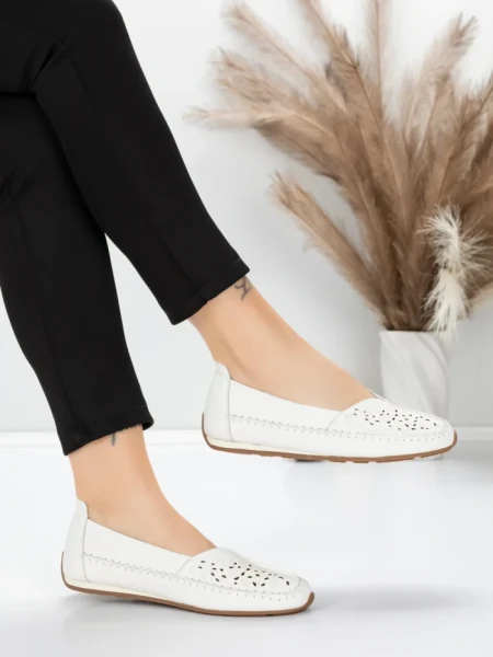 Balerini Dama din piele naturala 5001-1 CREAM | FORMATIONE