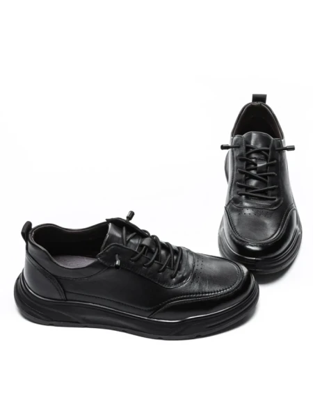 Pantofi Casual Barbati din piele naturala 929105 BLACK | ADVANCER