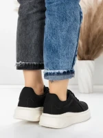 Pantofi Sport Dama din piele naturala FP26309 BLACK-WHITE | ADVANCER