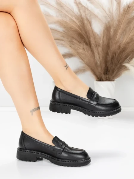 Pantofi Casual Dama din piele naturala 5729501 BLACK | ADVANCER