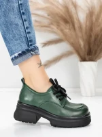 Pantofi Casual Dama din piele naturala 10829 GREEN | FORMAZIONE