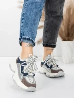 Pantofi Sport Dama din piele naturala 5A617 BLUE | ADVANCER