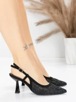Pantofi Stiletto 5GZ85 BLACK | MEI
