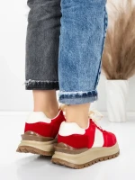 Sneakers Dama 5WL117 RED | MEI