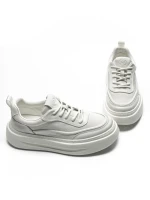 Pantofi Sport Barbati din piele naturala 5312 WHITE | ADVANCER