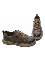 Pantofi Sport Barbati din piele naturala W27015 KHAKI | ADVANCER