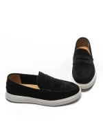 Mocasini Barbati din piele naturala 25859 BLACK | FRANCO GERARDO