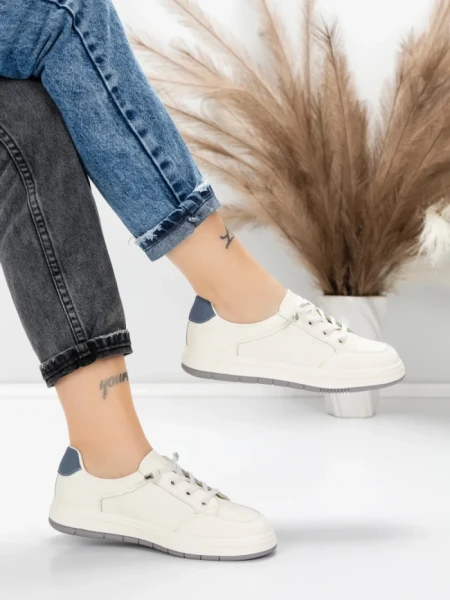 Pantofi Sport Dama din piele naturala 8196-8 BLUE | FRANCO GERARDO