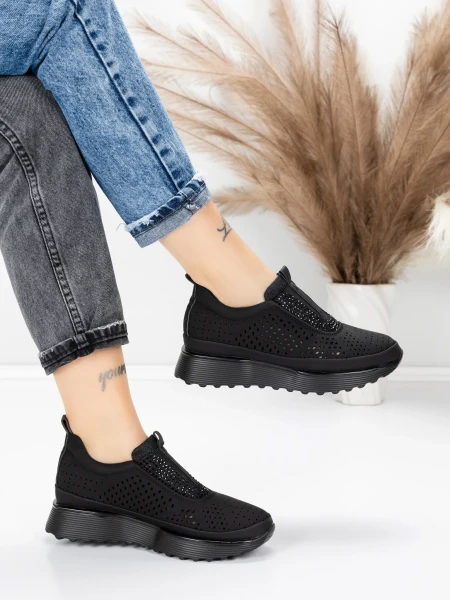 Sneakers Dama 5H68 Negru | Mei » Reina.Ro