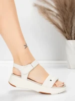 Sandale Dama cu Platforma 036 Crem | Advancer » Reina.Ro