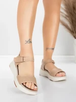 Sandale Dama cu Platforma 037 Piersica | Advancer » Reina.Ro