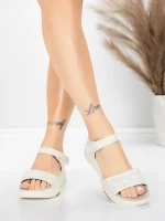 Sandale Dama cu Platforma 037 Crem | Advancer » Reina.Ro