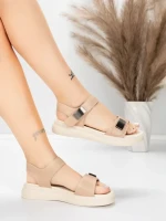 Sandale Dama cu Talpa Joasa 1028 Piersica | Advancer » Reina.Ro