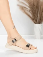 Sandale Dama cu Talpa Joasa 1028 Piersica | Advancer » Reina.Ro