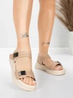 Sandale Dama cu Talpa Joasa 1028 Piersica | Advancer » Reina.Ro