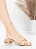 Sandale Dama cu Toc Gros 103 Piersica | Advancer » Reina.Ro