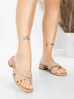 Sandale Dama cu Toc Gros 103 Piersica | Advancer » Reina.Ro