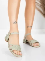 Sandale Dama cu Toc Gros 105 Verde | Advancer » Reina.Ro