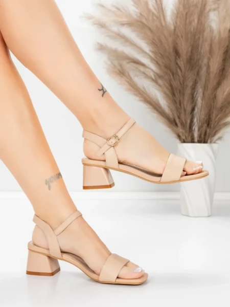 Sandale Dama cu Toc Gros 22396 Piersica | Advancer » Reina.Ro