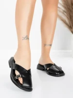 Papuci Dama cu Talpa Joasa 5GS63 Negru | Mei » Reina.Ro