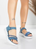 Sandale Dama cu Platforma 5GS68 Albastru | Mei » Reina.Ro