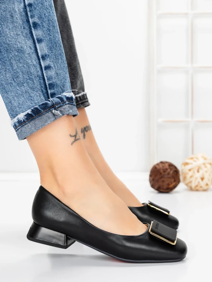 Balerini Dama din piele naturala 1236188 BLACK | FORMAZIONE