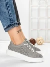Pantofi Casual Dama din piele naturala KD87983 GREY | BERLINER